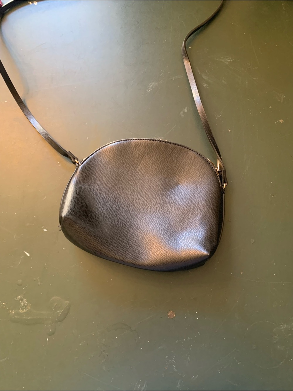 H&M Black Pebbled Crossbody Bag